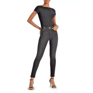 Lauren Ralph Lauren jeans Women's Super stretch High-Rise skinny ankle black